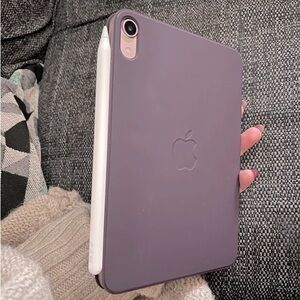 Almost brand new iPad mini Wi-Fi 64GB in Pink with pencil and purple Smart Folio